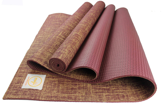 Jute Premium ECO Fitness, pilates, Yoga Mat + Muscle Recovery & 3 Pack Resistance Band Bundle